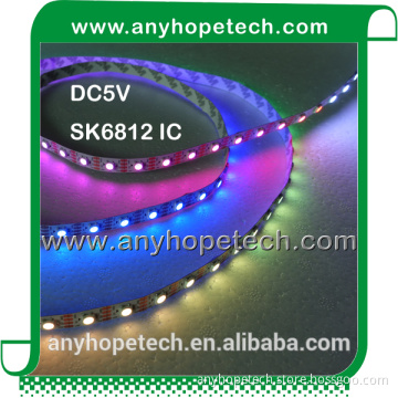 60LEDS/m DC5V 12V WS2811 IC Programmable RGB LED Strip Lighting
